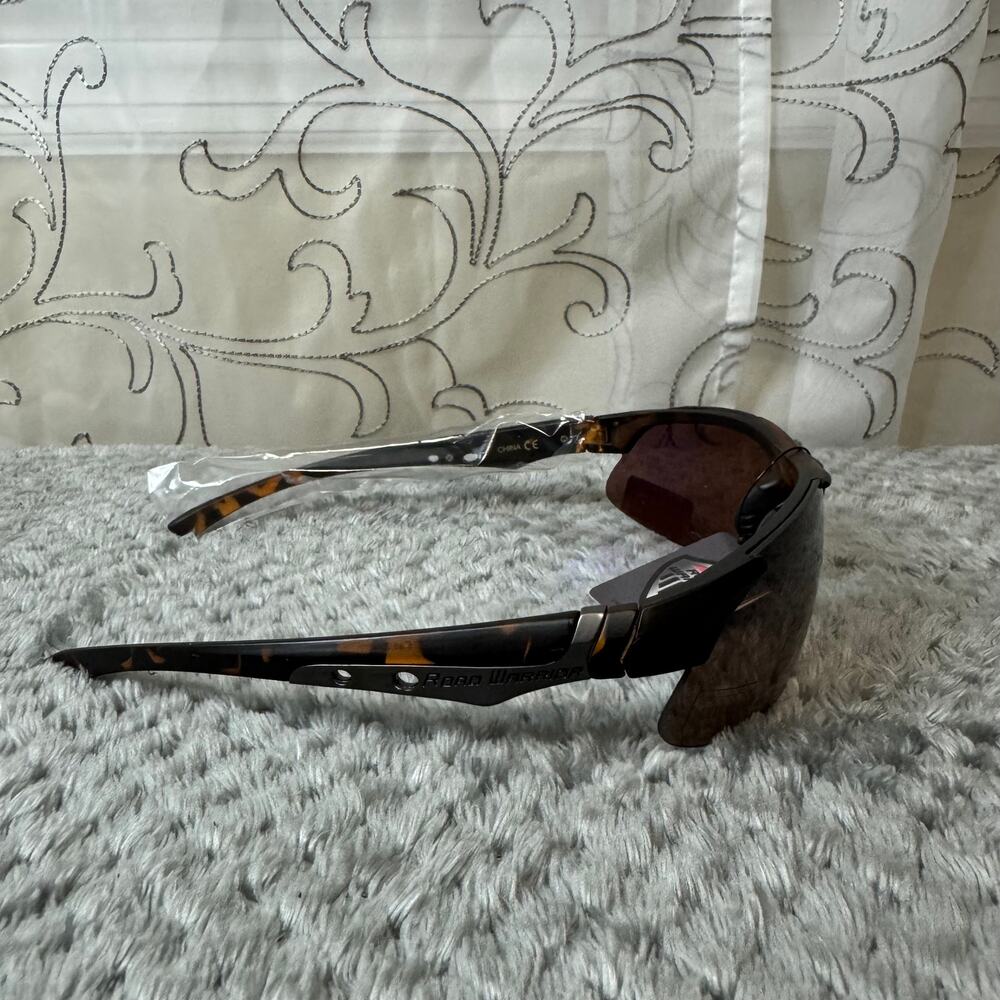 NWT Road Warrior Men Sunglass UV 400 High-Definition Brown Black Summer Beach - Picture 3 of 6